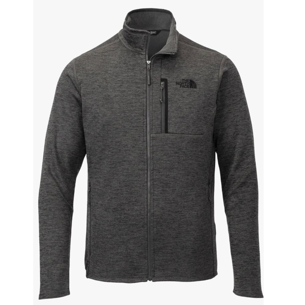NWOT The North Face Skyline Full-Zip Fleece Jacket- Pleather Mono Patch L